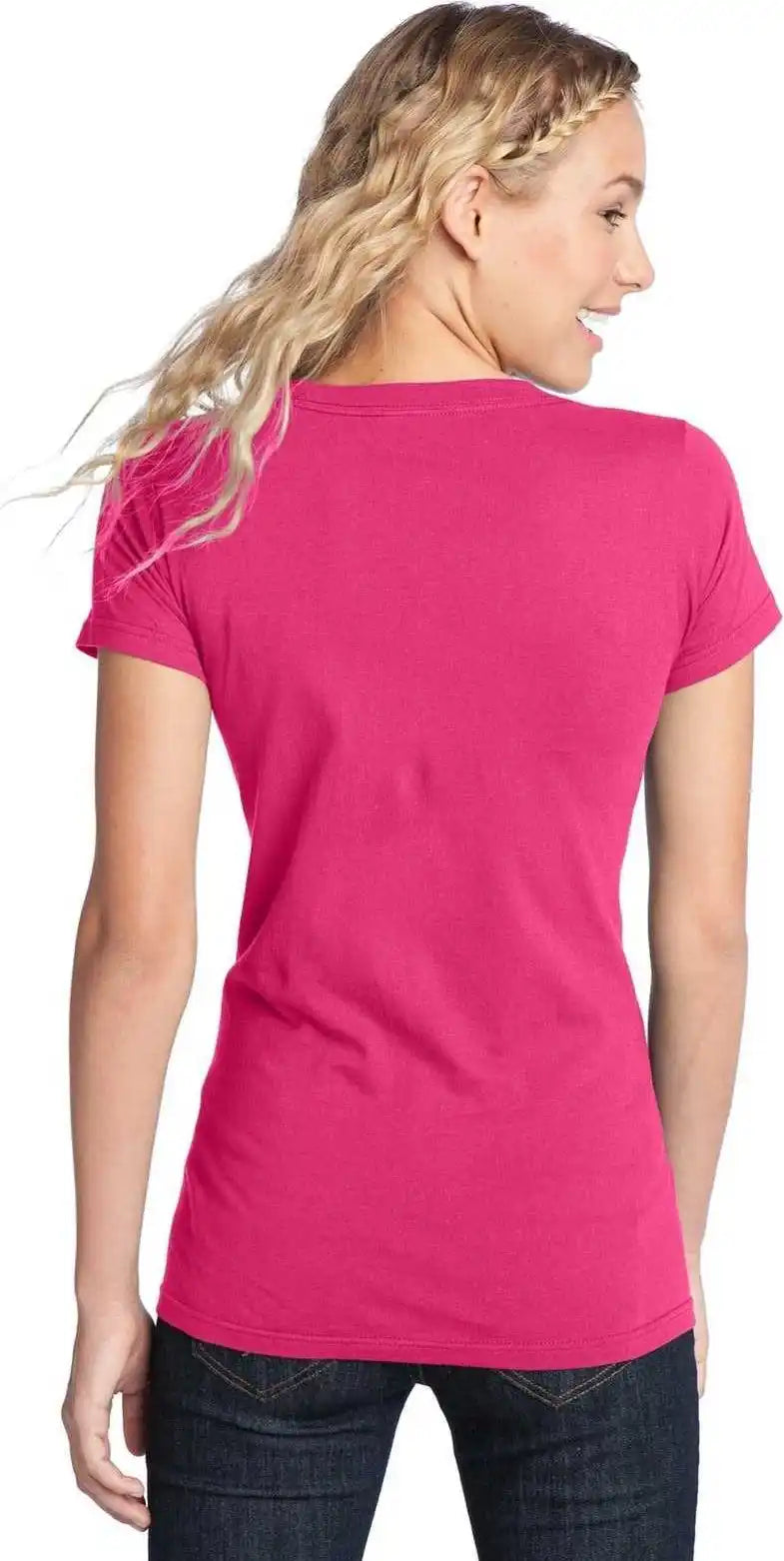 District Dt5001 Women’s Fitted the Concert Tee - Dark Fuchsia