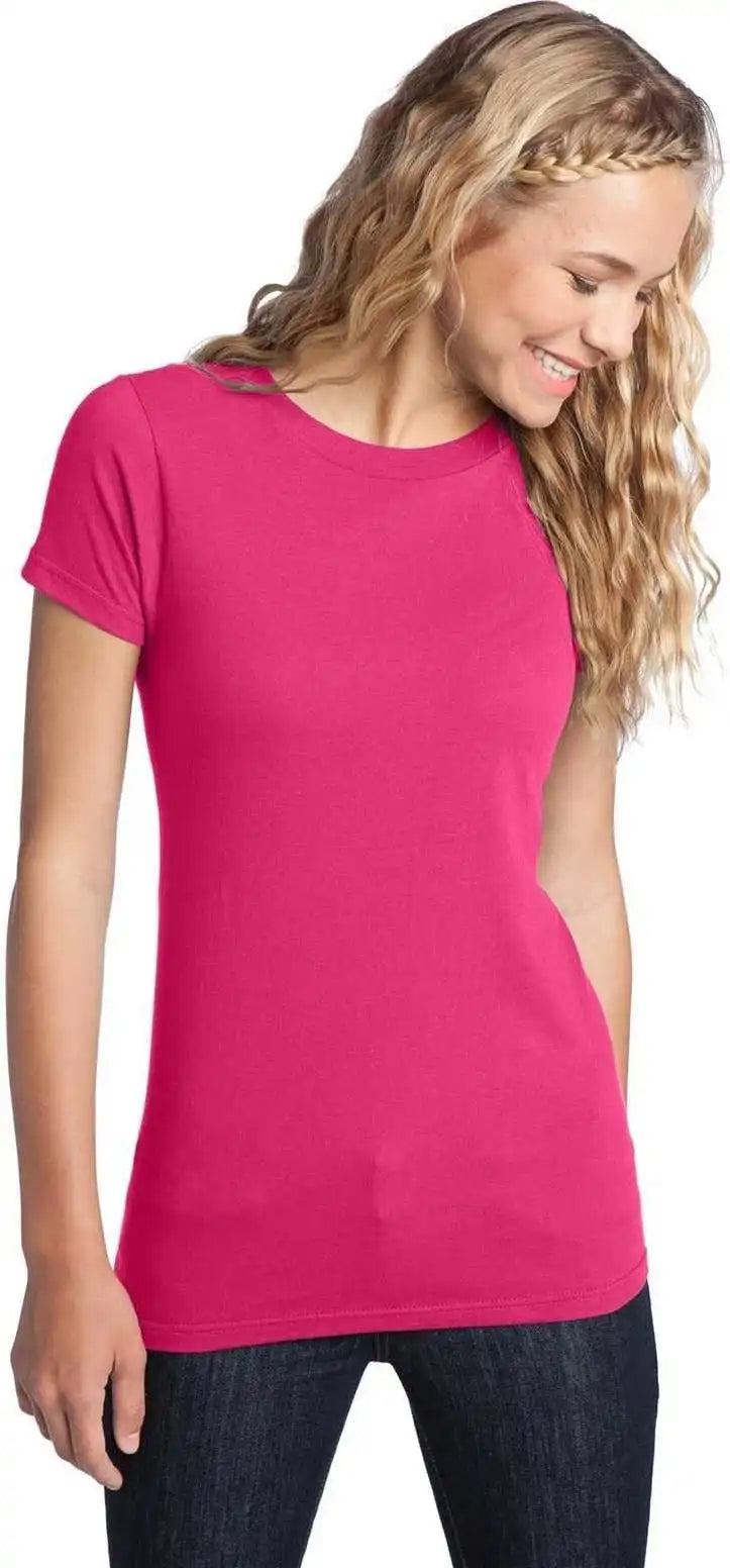 District Dt5001 Women’s Fitted the Concert Tee - Dark Fuchsia