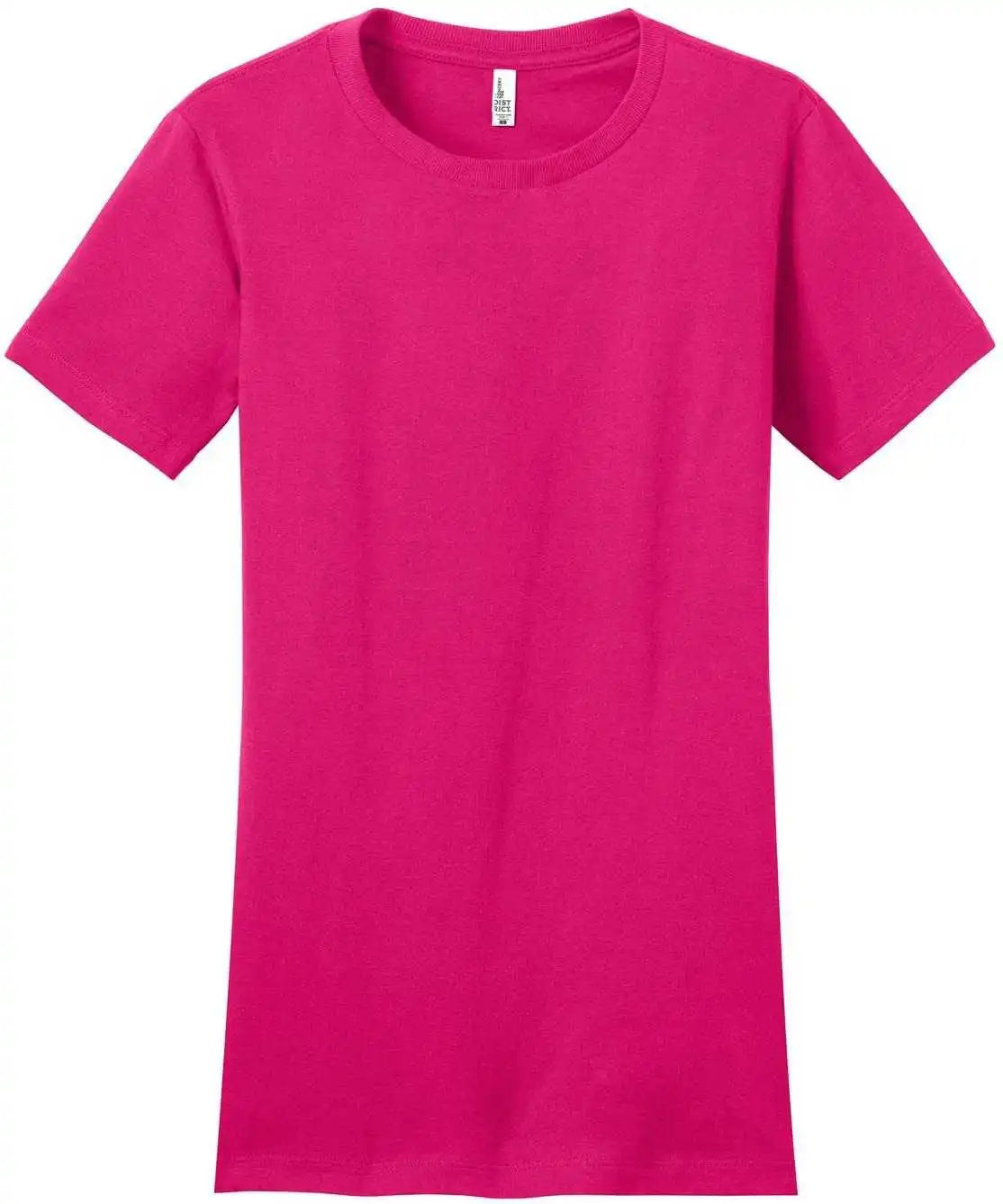 District Dt5001 Women’s Fitted the Concert Tee Dark Fuchsia