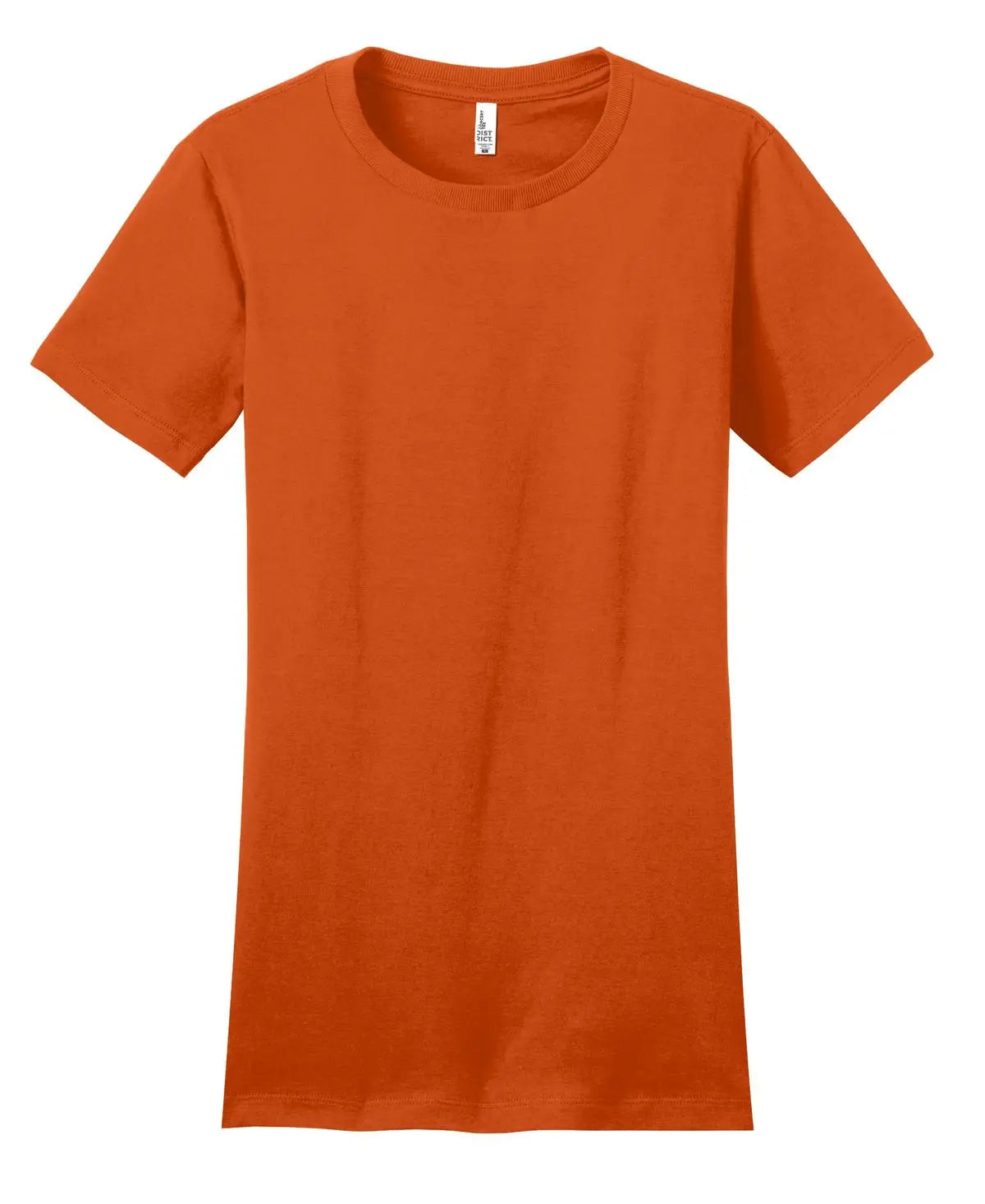 District Dt5001 Women’s Fitted the Concert Tee - Deep Orange