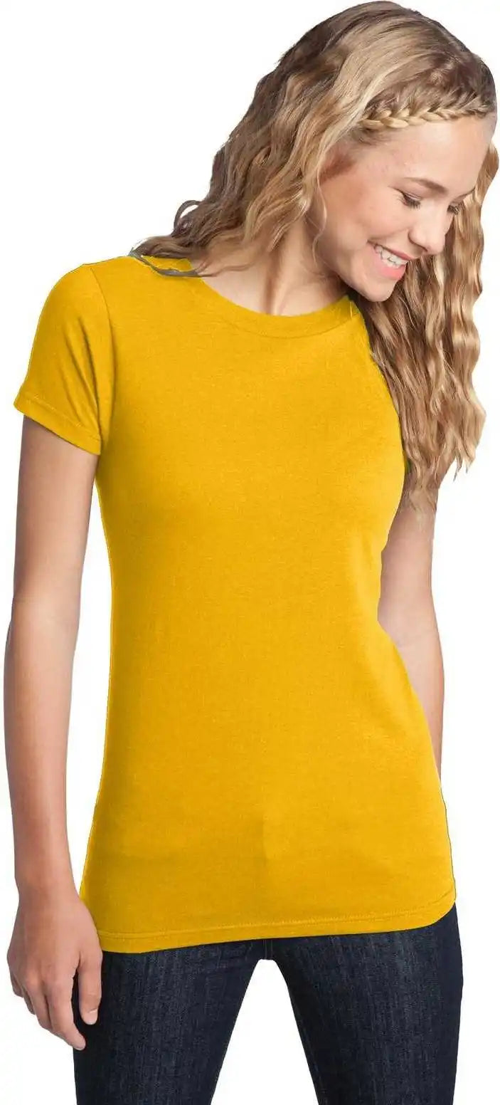 District Dt5001 Women’s Fitted the Concert Tee - Gold