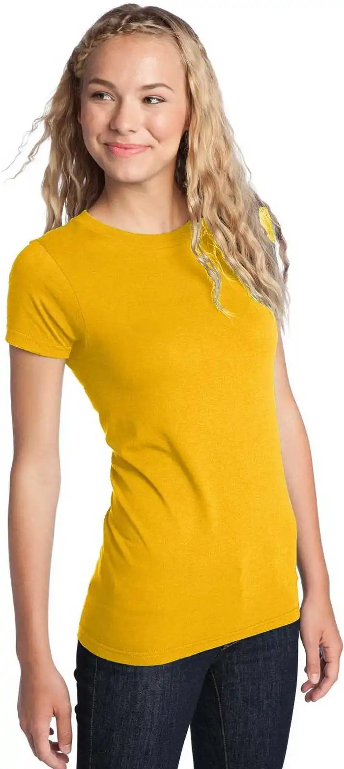 District Dt5001 Women’s Fitted the Concert Tee - Gold
