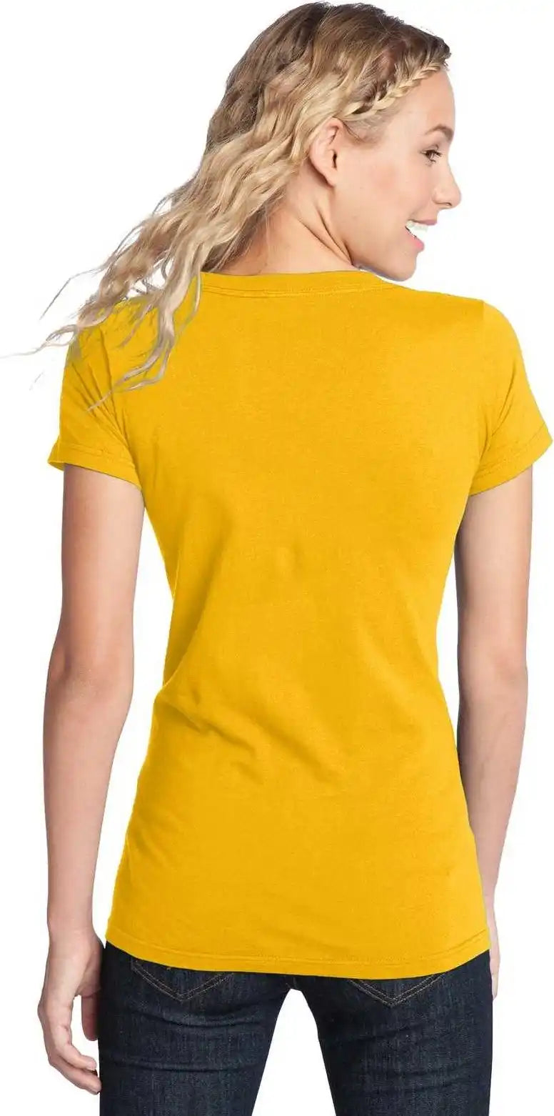 District Dt5001 Women’s Fitted the Concert Tee - Gold