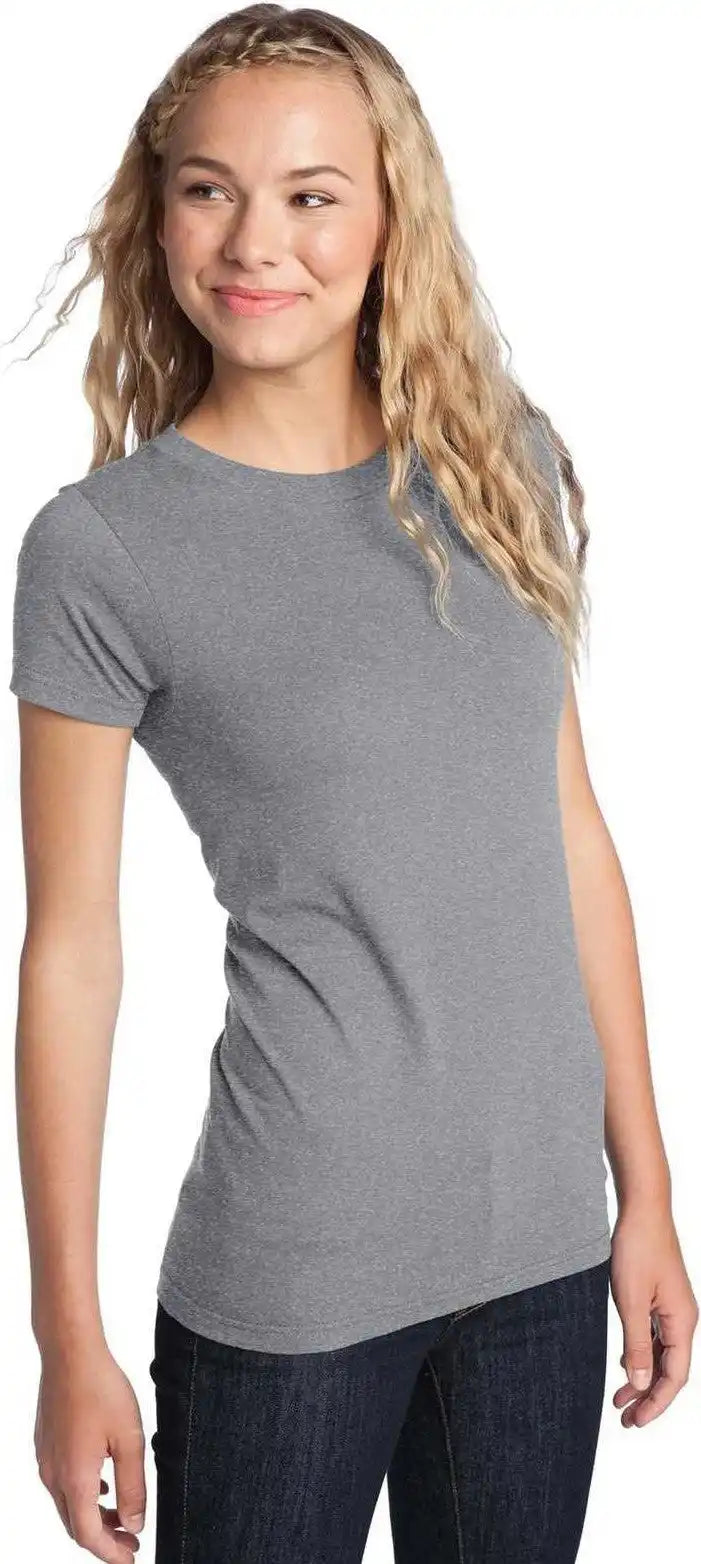 District Dt5001 Women’s Fitted the Concert Tee Heather Gray
