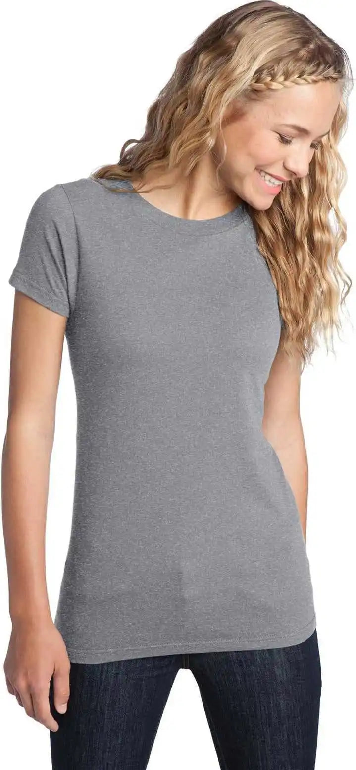 District Dt5001 Women’s Fitted the Concert Tee - Heather Grey