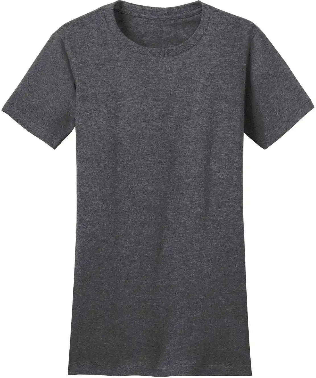 District Dt5001 Women’s Fitted the Concert Tee Heathered Charcoal