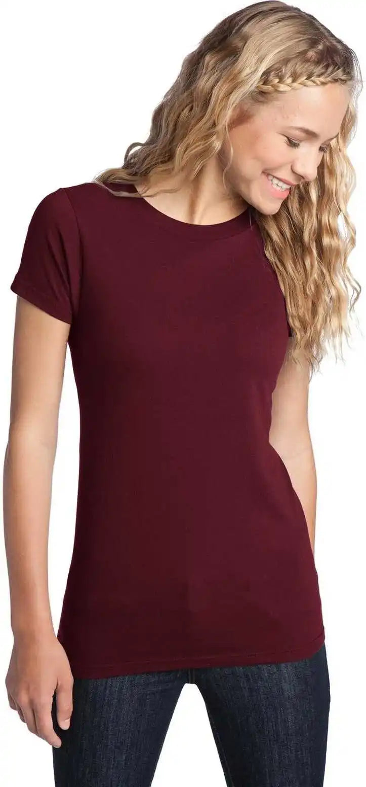 District Dt5001 Women’s Fitted the Concert Tee Maroon