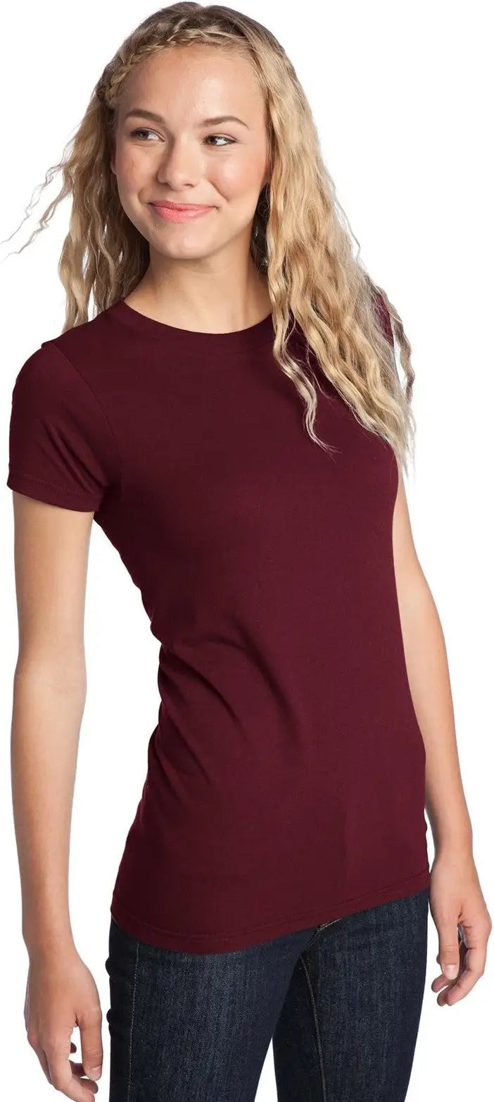 District Dt5001 Women’s Fitted the Concert Tee - Maroon