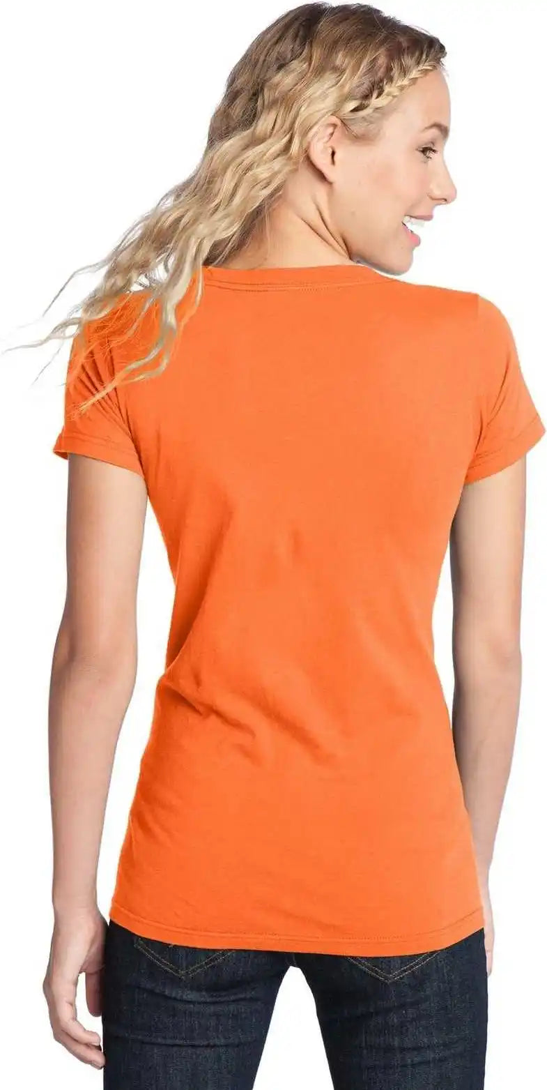 District Dt5001 Women’s Fitted the Concert Tee Neon Orange