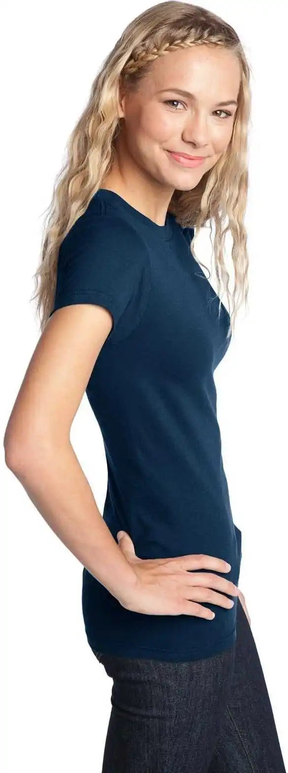 District Dt5001 Women’s Fitted the Concert Tee New Navy