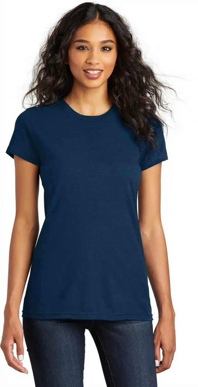 District Dt5001 Women’s Fitted the Concert Tee - New Navy