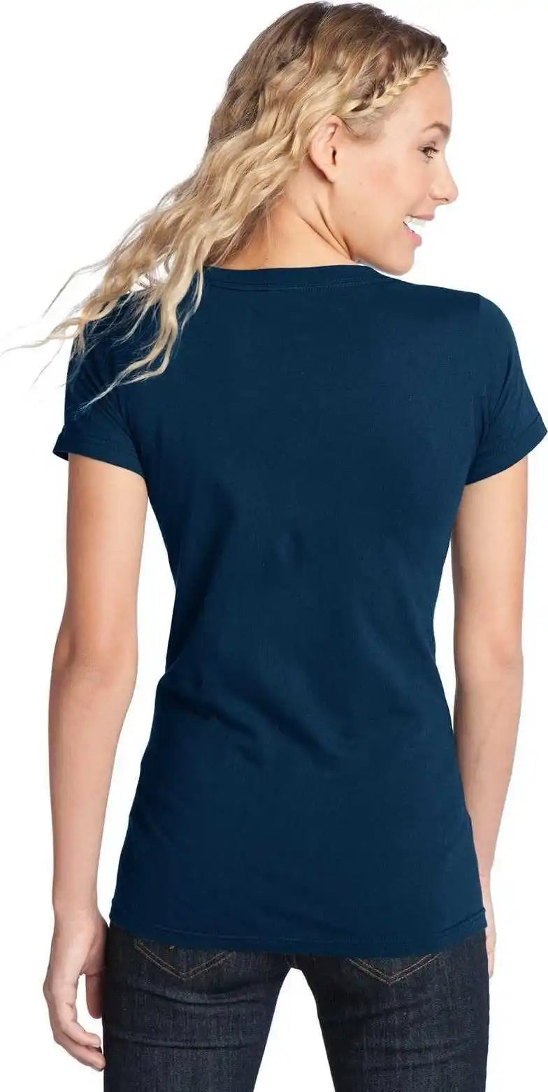 District Dt5001 Women’s Fitted the Concert Tee New Navy