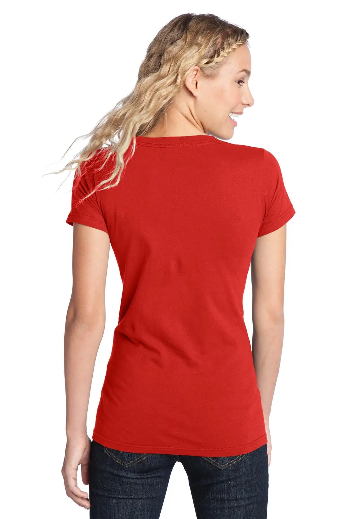 District Dt5001 Women’s Fitted the Concert Tee - New Red