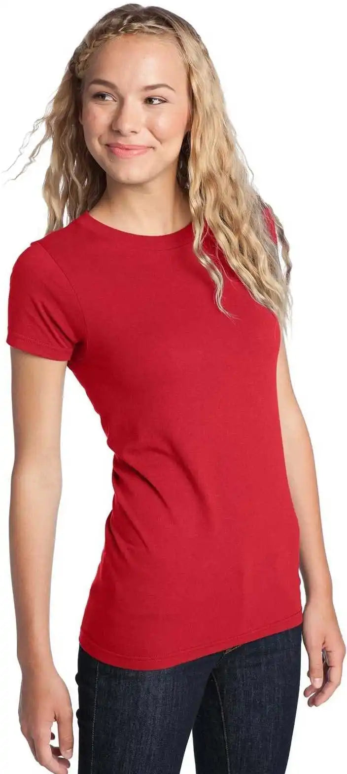 District Dt5001 Women’s Fitted the Concert Tee New Red