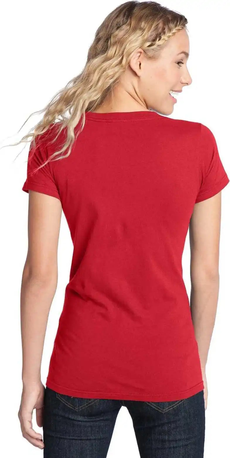 District Dt5001 Women’s Fitted the Concert Tee New Red