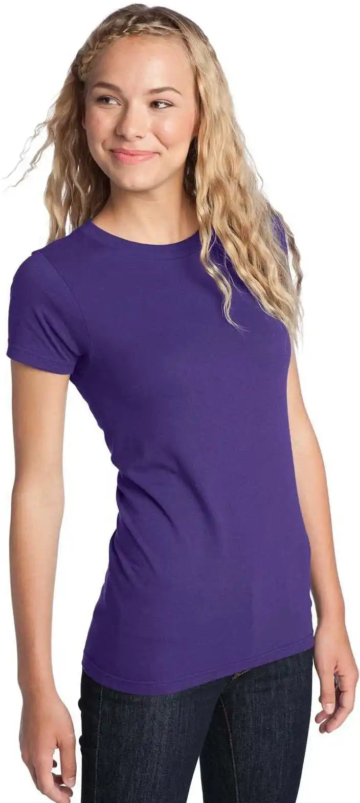 District Dt5001 Women’s Fitted the Concert Tee Purple