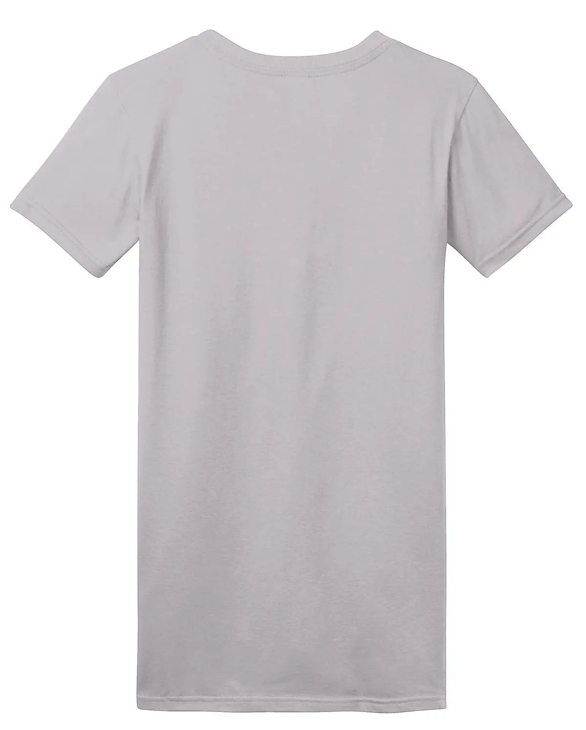 District Dt5001 Women’s Fitted the Concert Tee - Silver - Ladies Xs