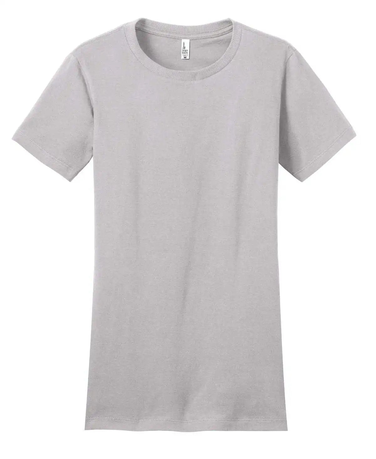District Dt5001 Women’s Fitted the Concert Tee - Silver