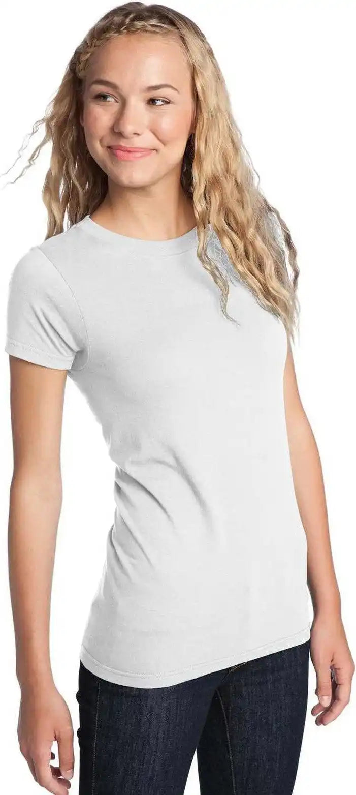 District Dt5001 Women’s Fitted the Concert Tee - White