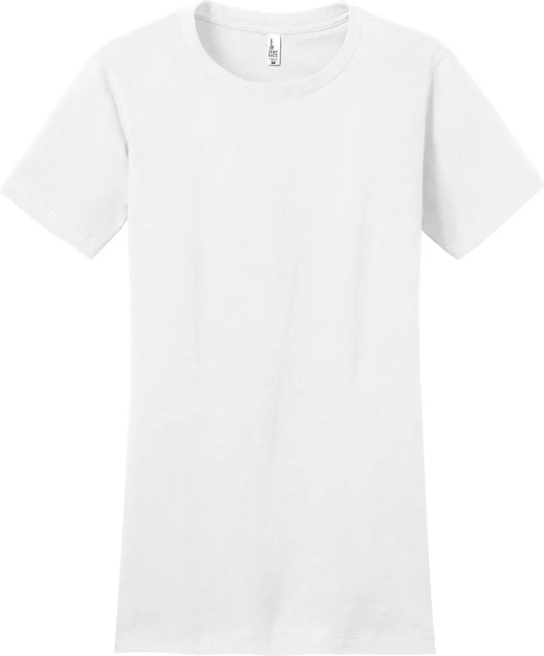 District Dt5001 Women’s Fitted the Concert Tee - White