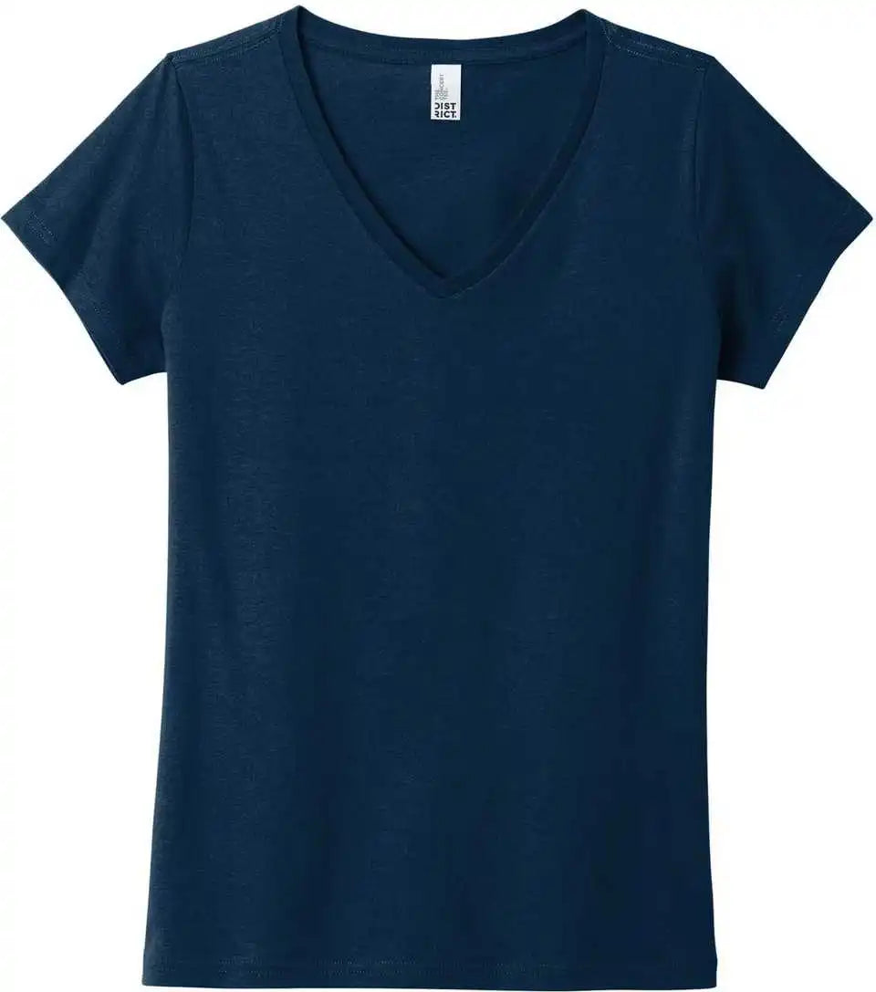 District Dt5002 Women’s the Concert Tee V-neck - New Navy
