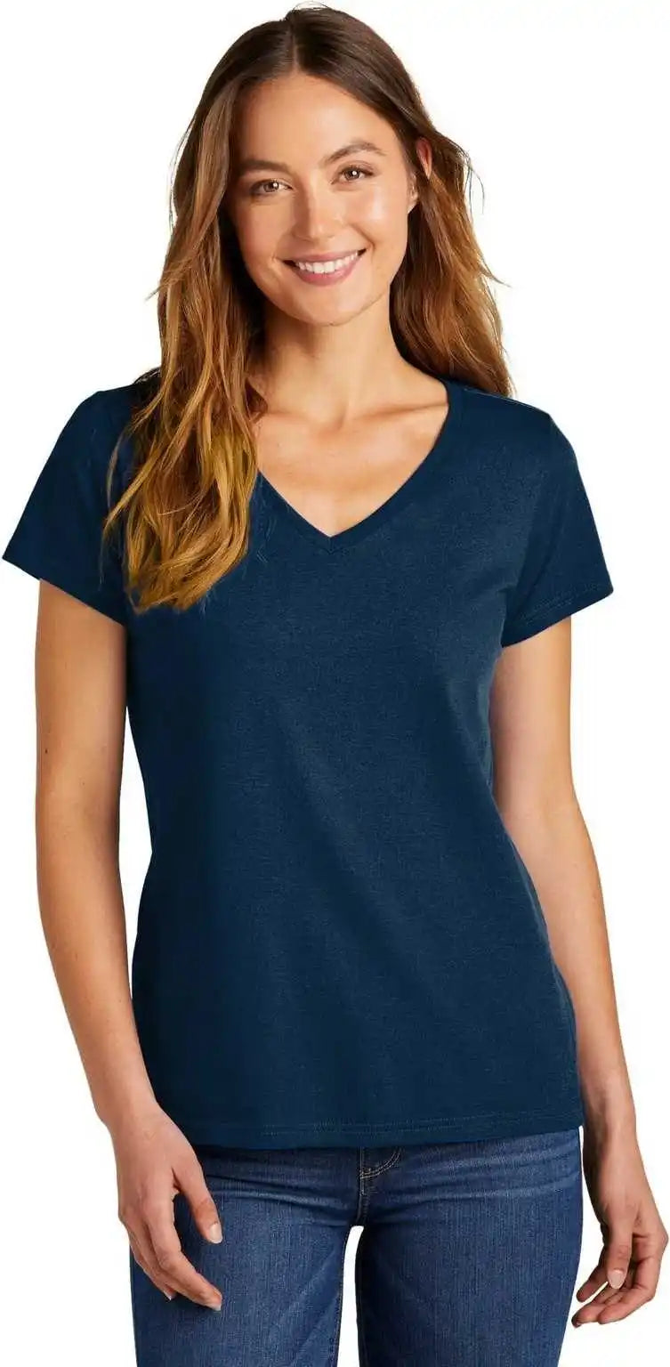 District Dt5002 Women’s the Concert Tee V-neck - New Navy