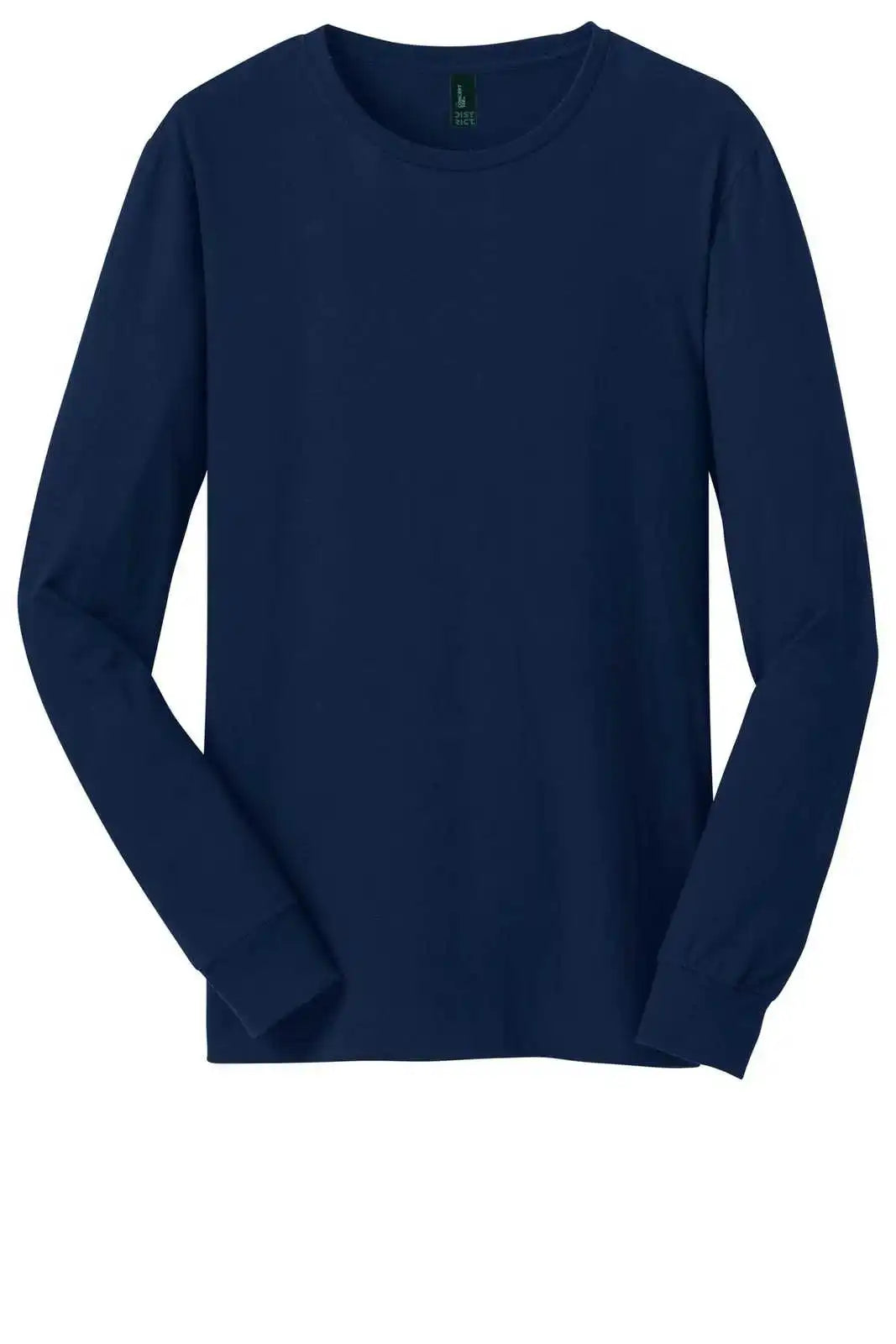 District Dt5200 Young Mens the Concert Tee Long Sleeve - New Navy