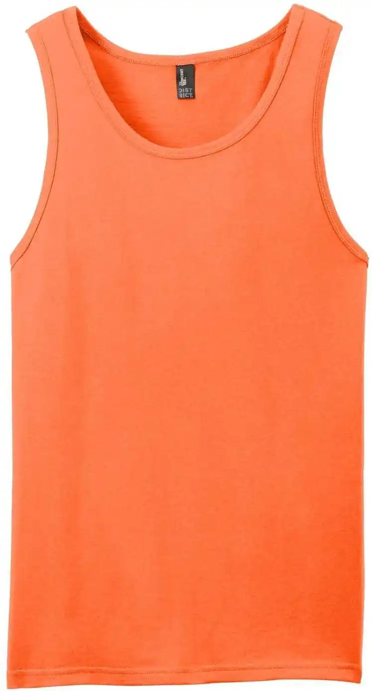 District Dt5300 the Concert Tank Neon Orange