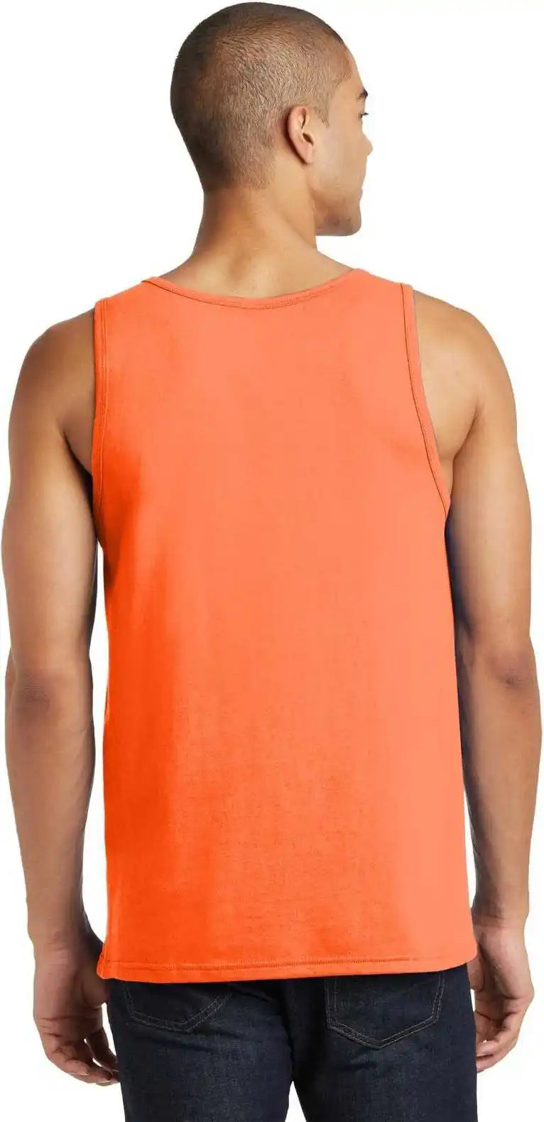 District Dt5300 the Concert Tank Neon Orange