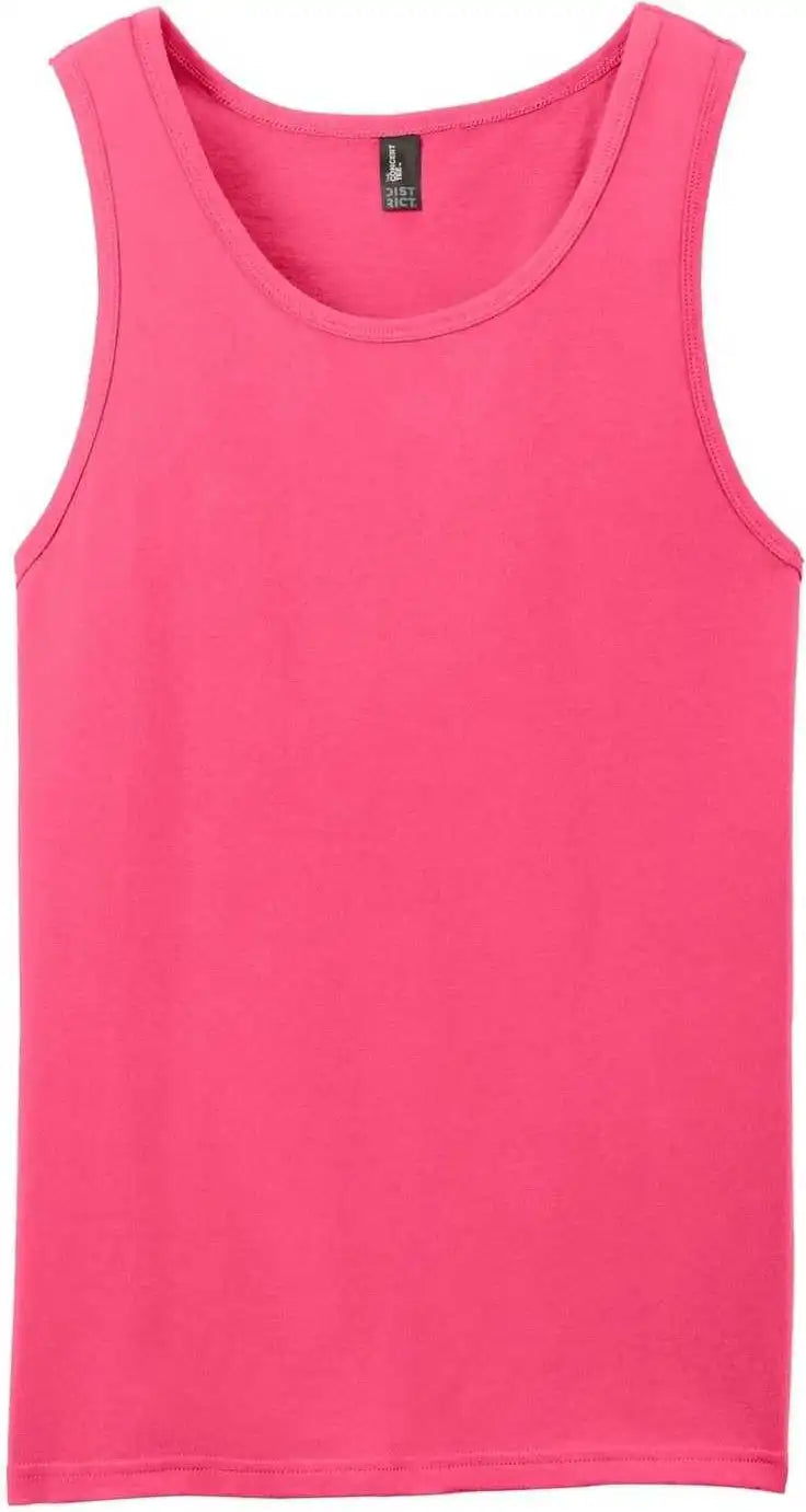 District Dt5300 the Concert Tank Neon Pink