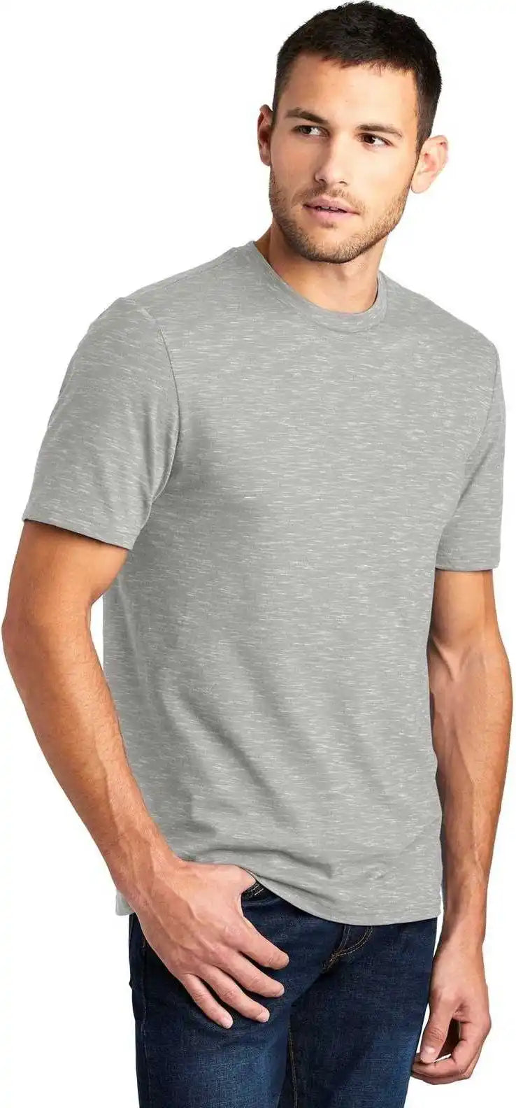 District Dt564 Medal Tee - Light Gray