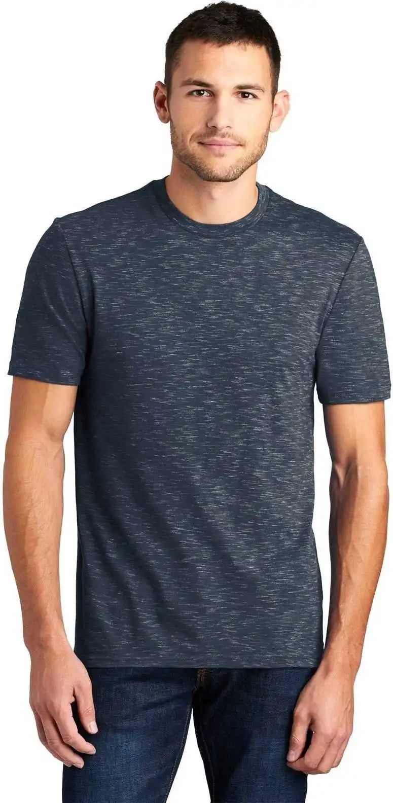 District Dt564 Medal Tee - New Navy