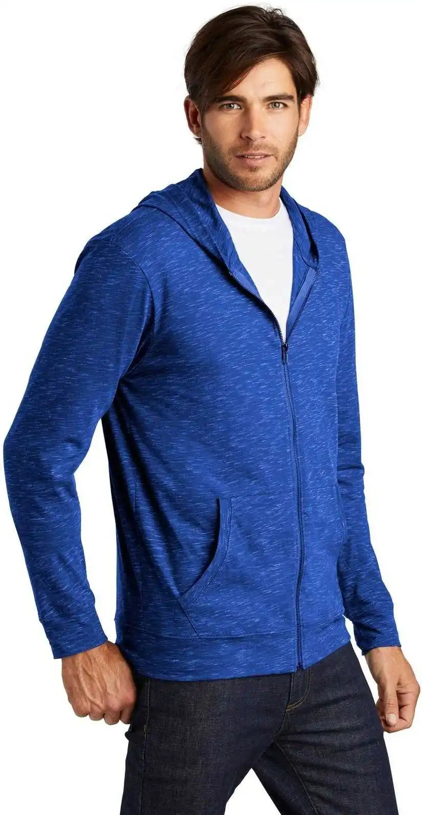 District Dt565 Medal Full-zip Hoodie - Deep Royal
