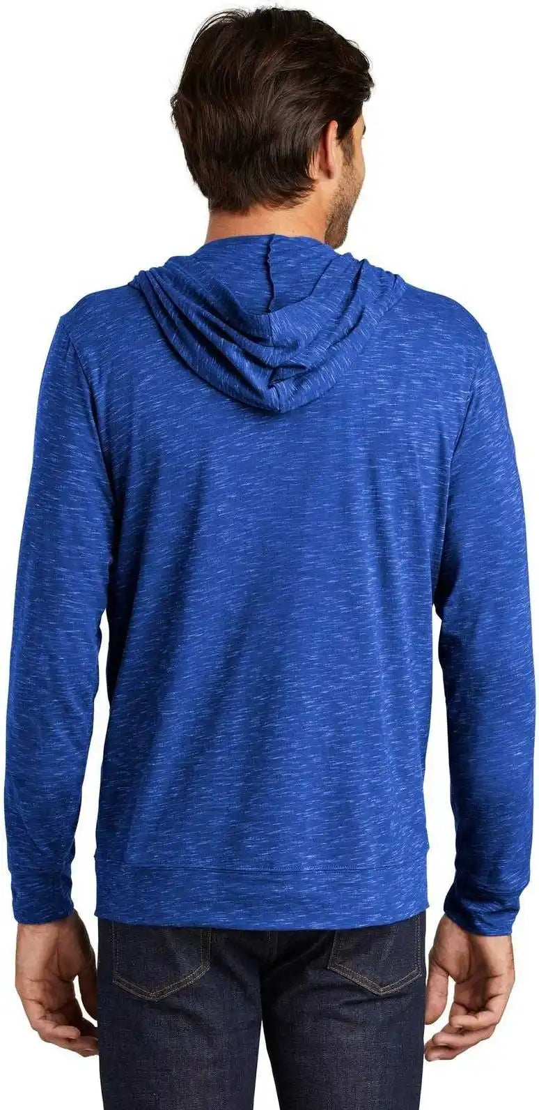 District Dt565 Medal Full Zip Hoodie Deep Royal