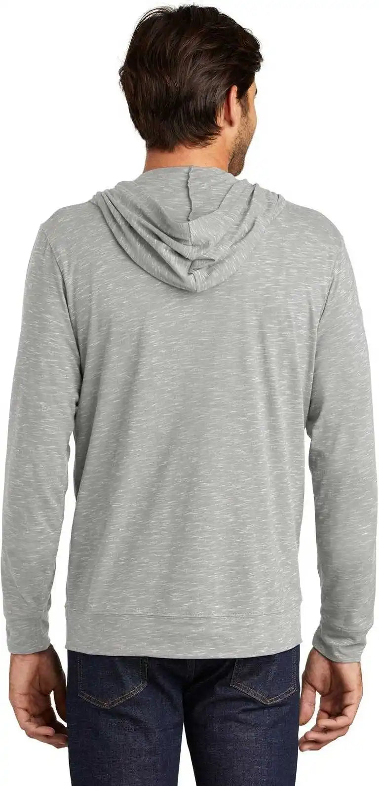 District Dt565 Medal Full-zip Hoodie - Light Gray