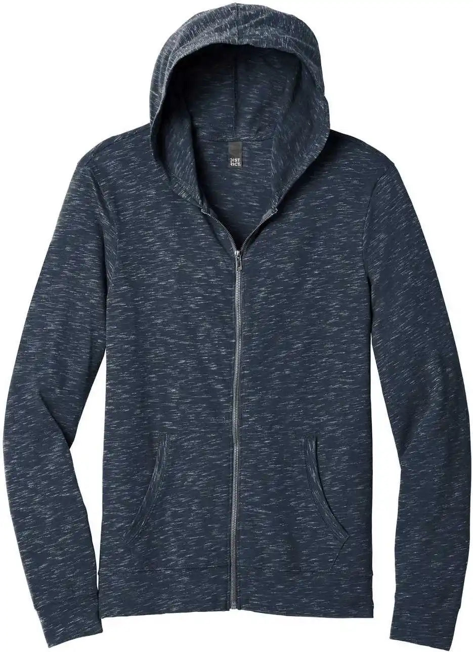 District Dt565 Medal Full Zip Hoodie New Navy