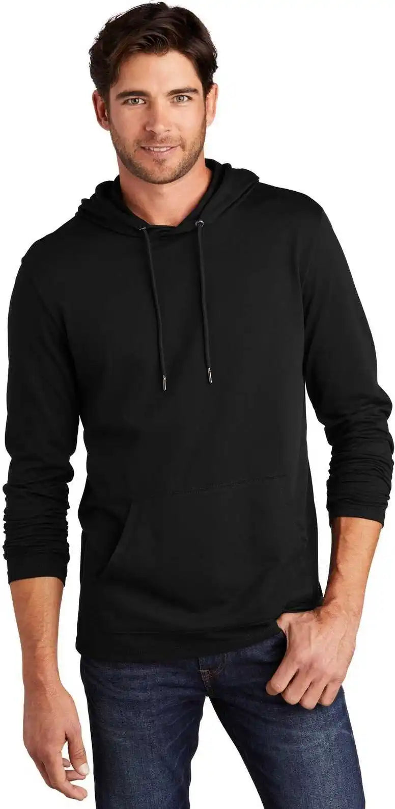 District Dt571 Featherweight French Terry Hoodie Black