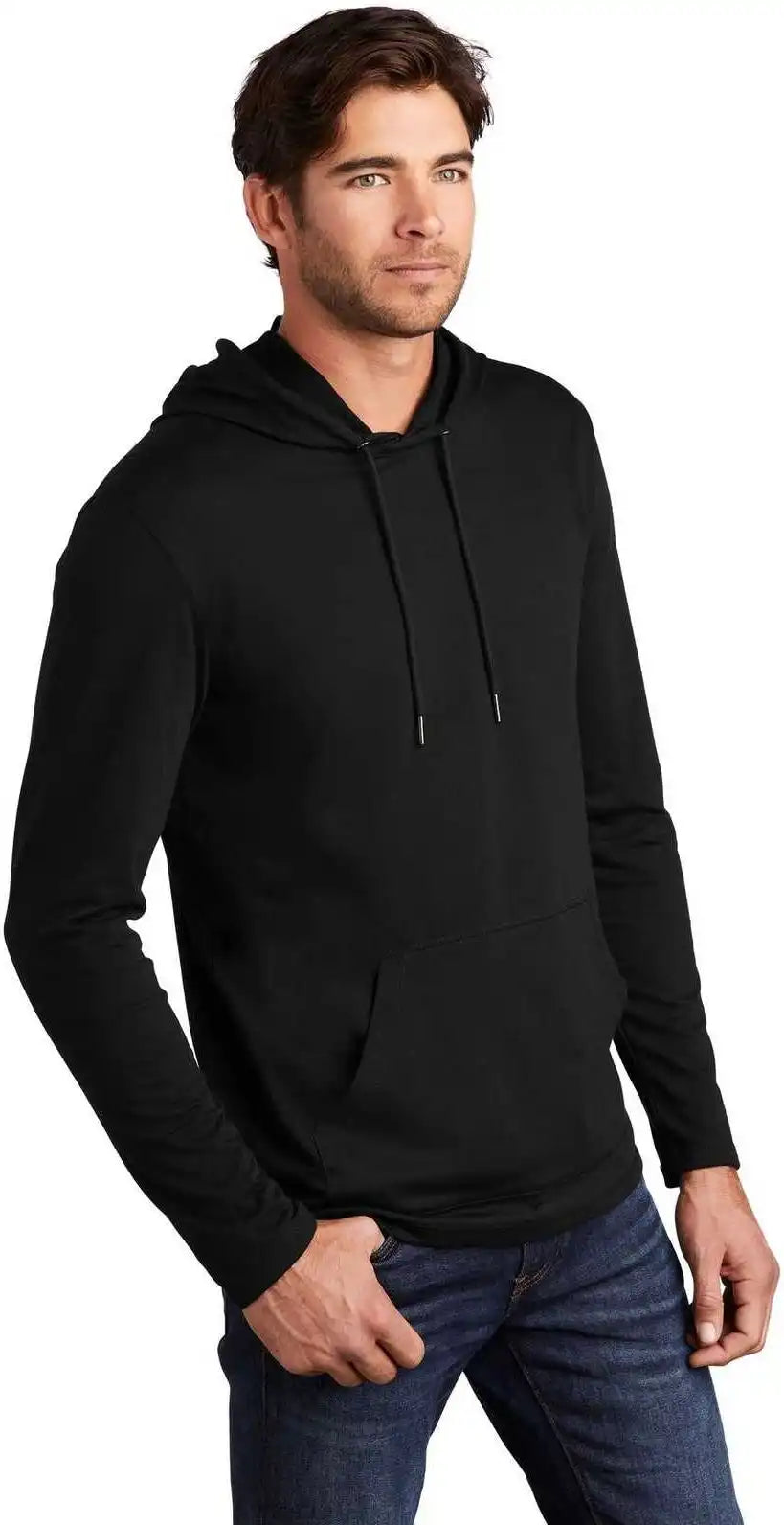 District Dt571 Featherweight French Terry Hoodie Black