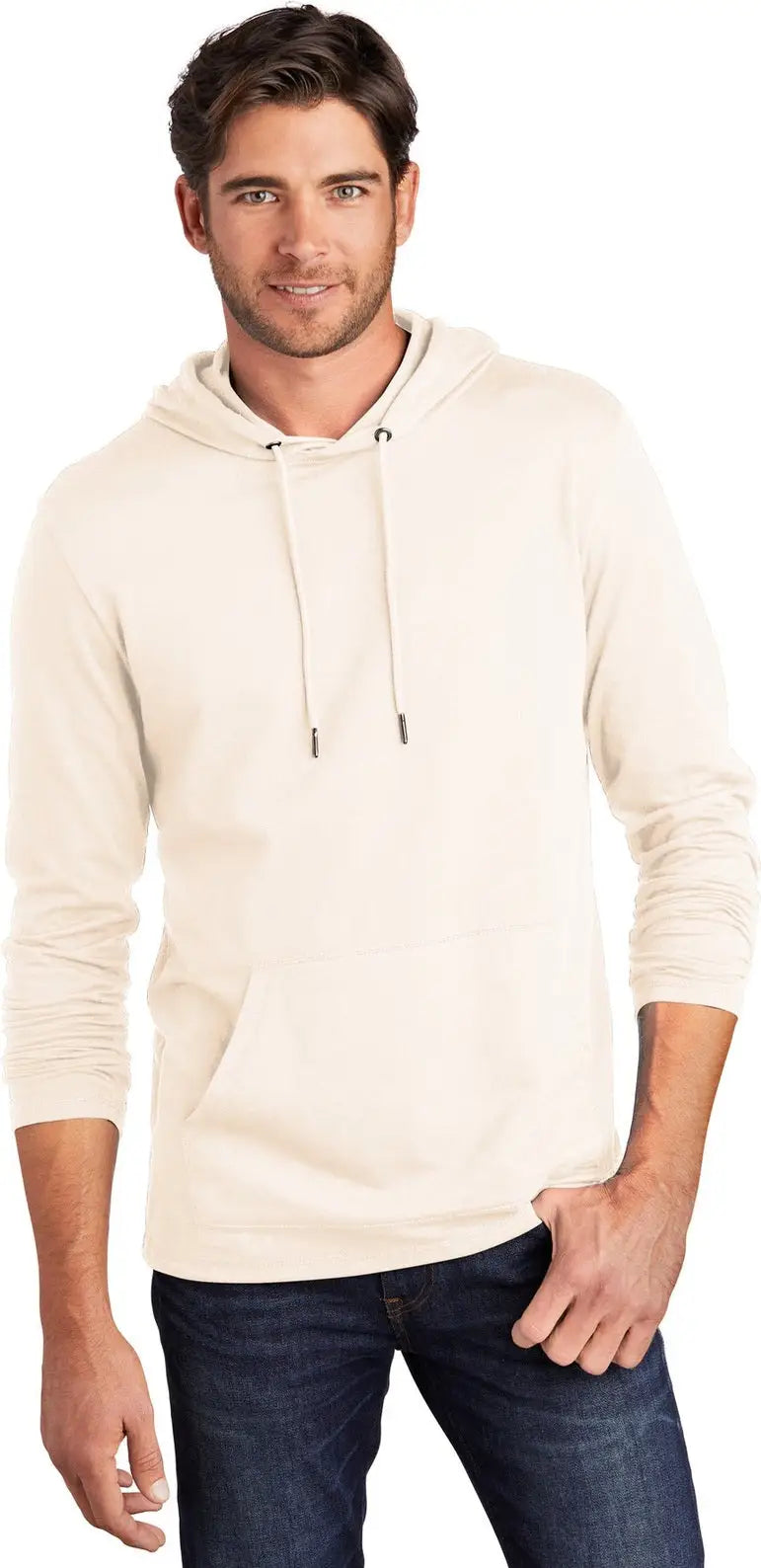 District Dt571 Featherweight French Terry Hoodie - Gardenia