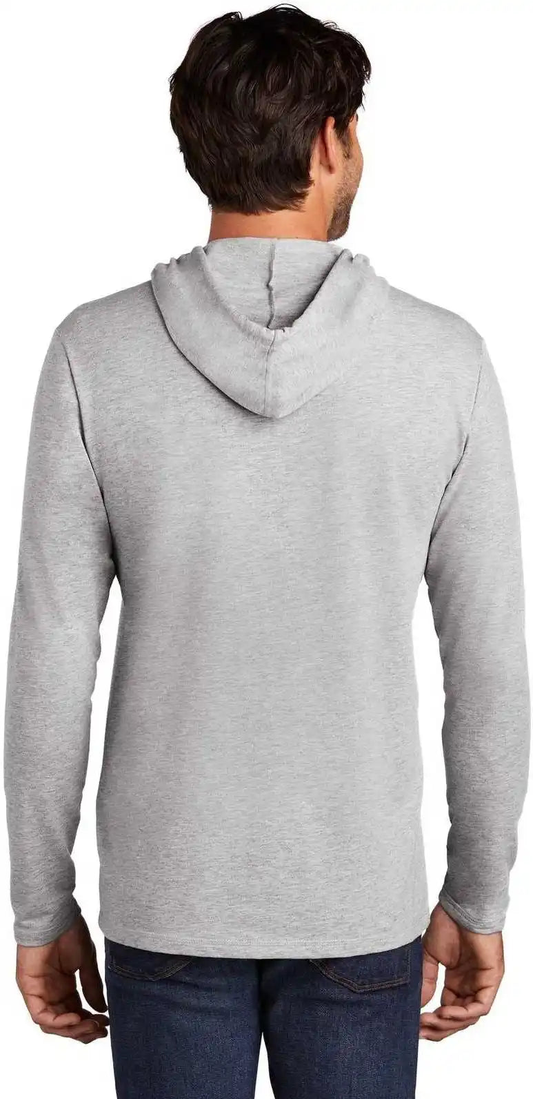 District Dt571 Featherweight French Terry Hoodie Light Heather Gray