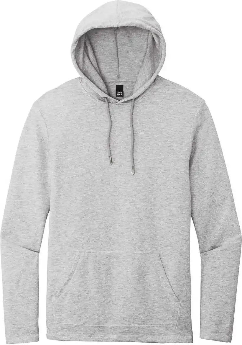 District Dt571 Featherweight French Terry Hoodie Light Heather Gray