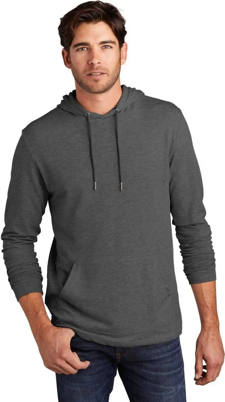 District Dt571 Featherweight French Terry Hoodie Washed Coal