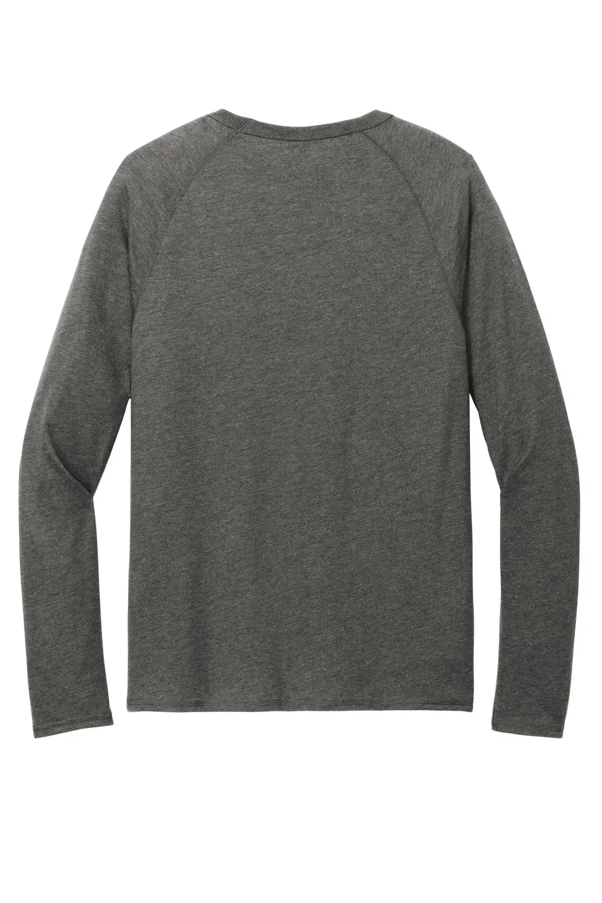 District Dt572 Featherweight French Terry Long Sleeve Crewneck - Washed Coal - Adult Xs