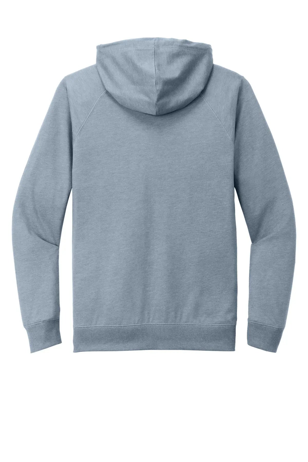 District Dt573 Featherweight French Terry Full-zip Hoodie - Flint Blue Heather