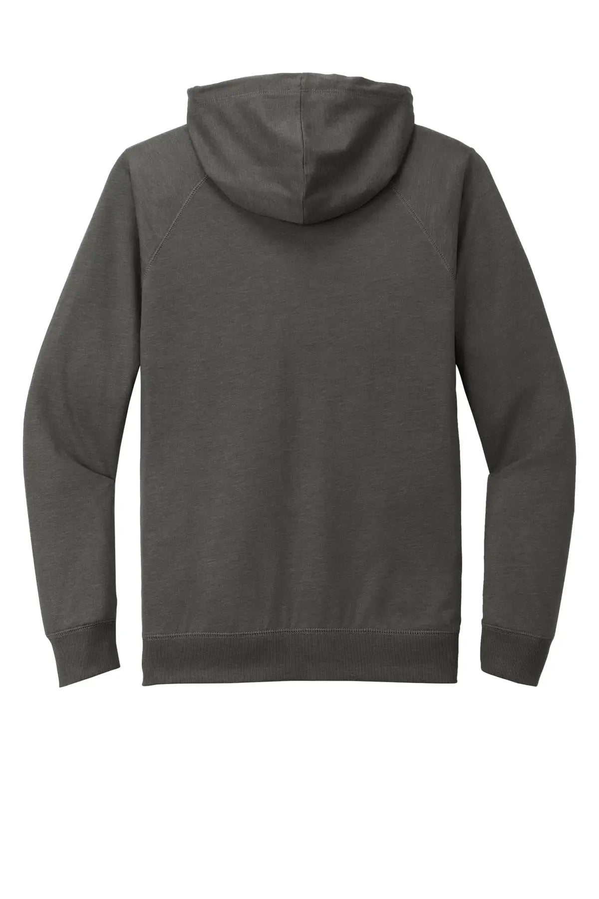 District Dt573 Featherweight French Terry Full-zip Hoodie - Washed Coal