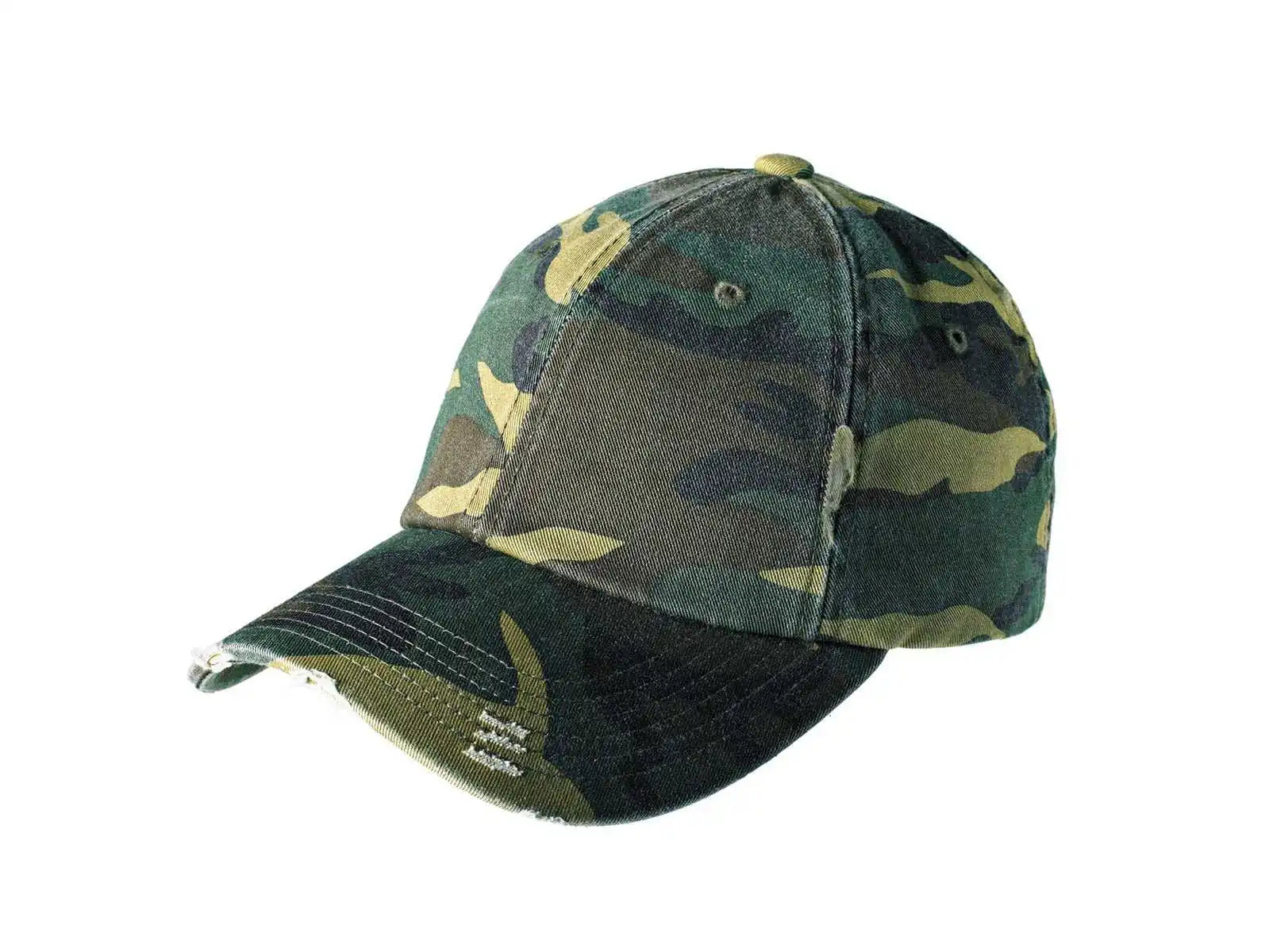District Dt600 Distressed Cap - Camo - Osfa