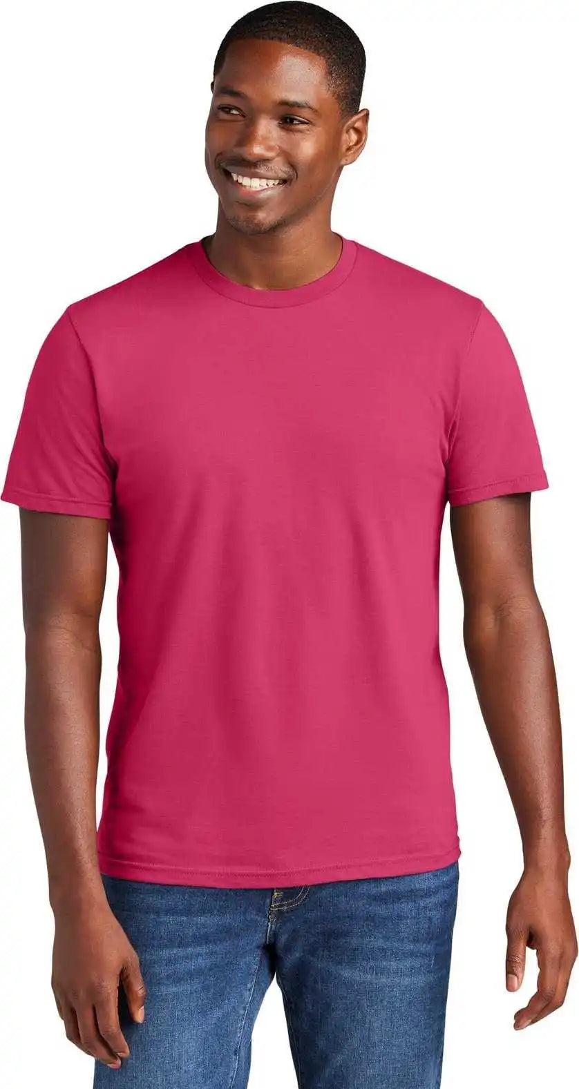 District Dt6000 Very Important Tee Flush Pink