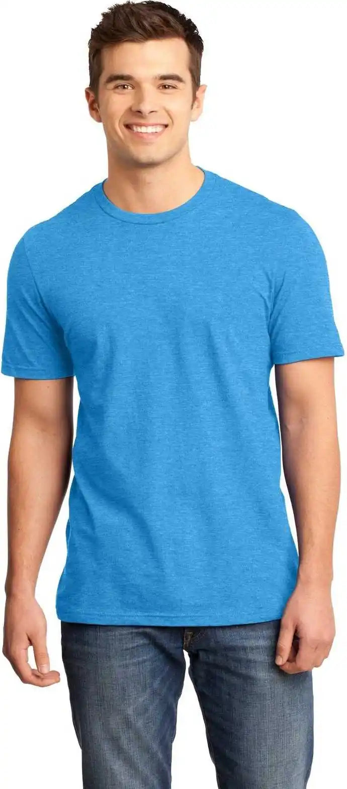 District Dt6000 Very Important Tee Heathered Bright Turquoise