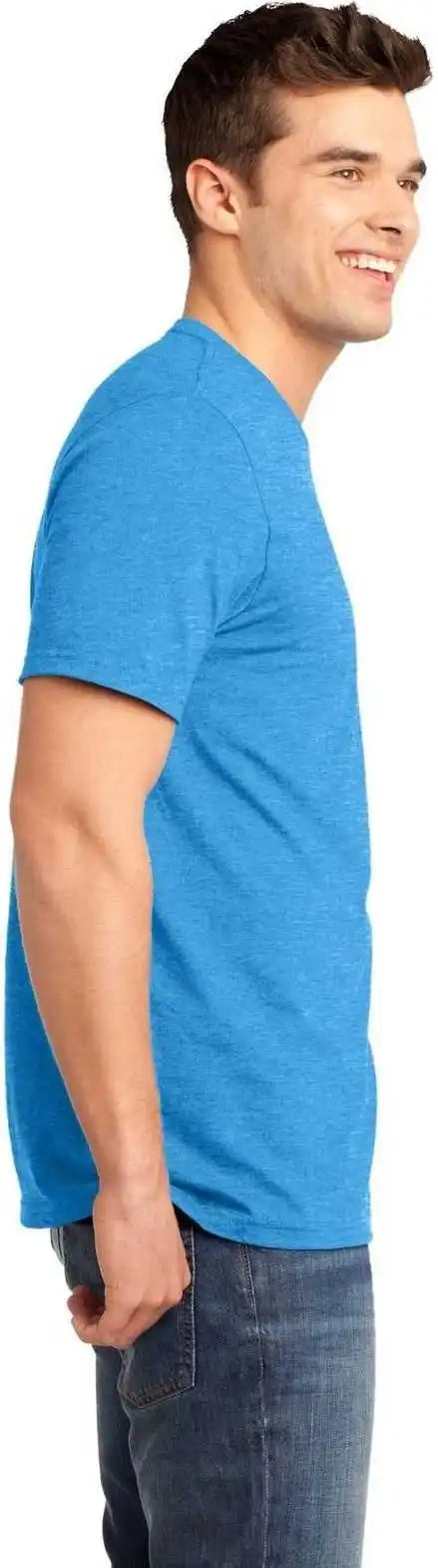 District Dt6000 Very Important Tee Heathered Bright Turquoise