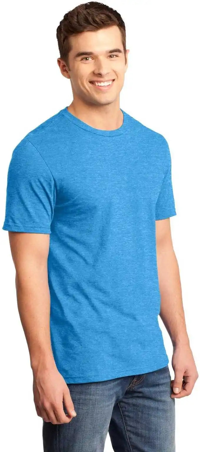 District Dt6000 Very Important Tee Heathered Bright Turquoise